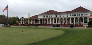 The golf clubhouse at Pinehurst Resort